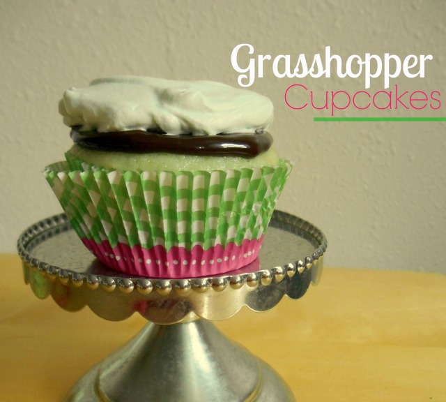 Grasshopper Cupcakes | Tulips & Rain